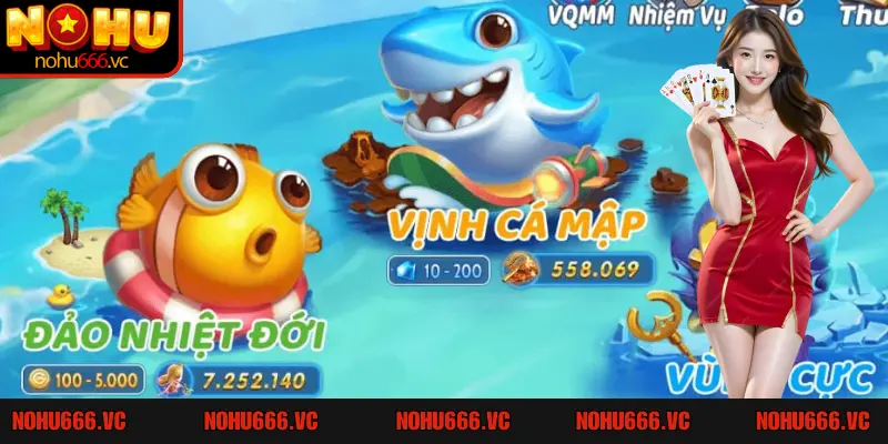 3 sảnh game bắn cá cực kỳ thú hút