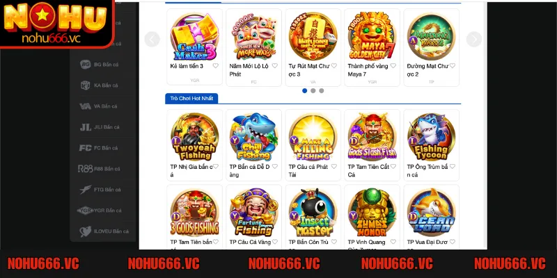 Bật mí các phòng cược bắn cá H5 hấp dẫn nhất tại NOHU666