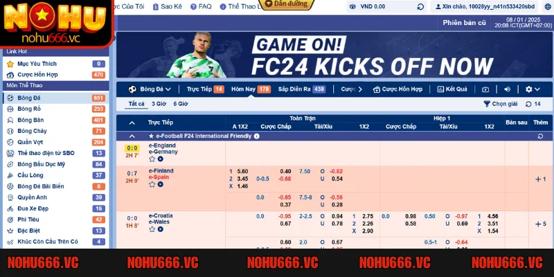 Đa dạng mức odds hấp dẫn để bet thủ vào tiền