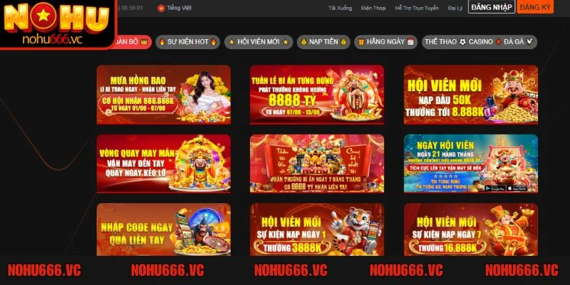 Đăng ký NOHU666 ngay và luôn để nhận thưởng chào mừng hấp dẫn